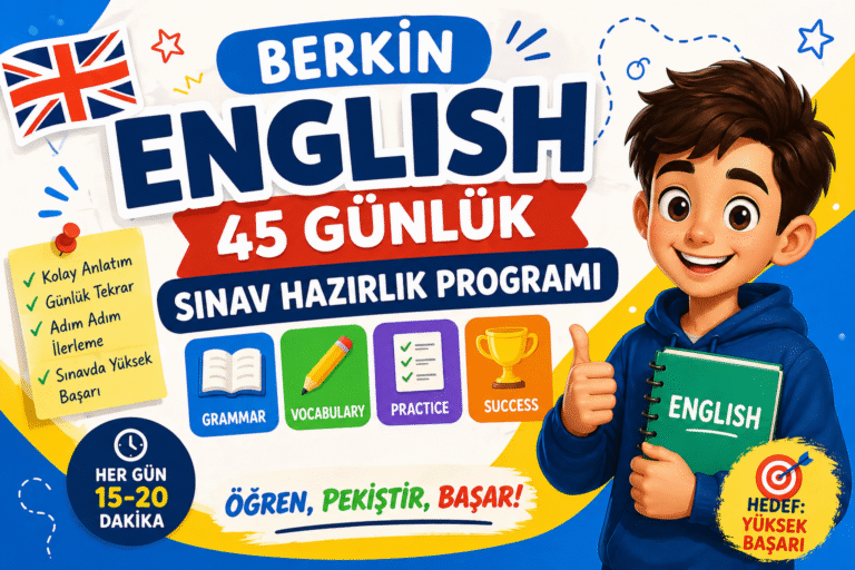 Korumalı: Berkin – 45 Günlük İngilizce Sınav Hazırlık Programı
